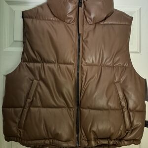 Sail to Sable Brown Puffer Vest